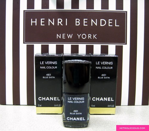 Chanel Blue Satin Nail Polish