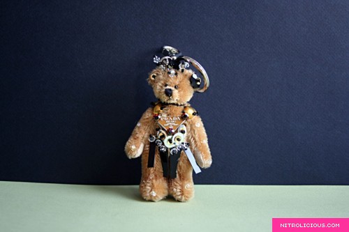Prada Trick Quirino Teddy Bear Keychain