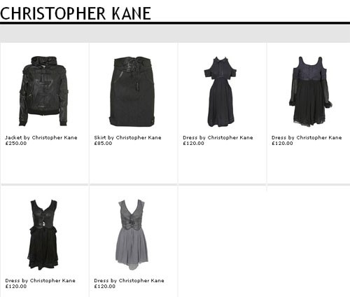 Christopher Kane for Topshop   Second Collection