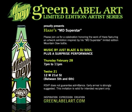 haze nyc135 photo Green Label Art Presents Hazes MD Superstar Event