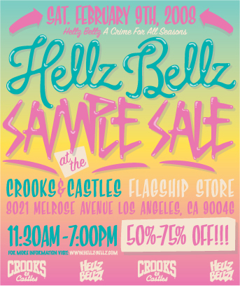 Hellz Bellz Sample Sale   February 9th!