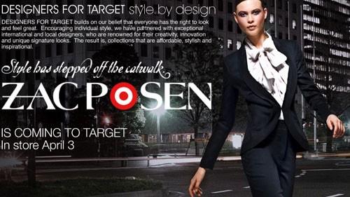 Zac Posen for Target AU April