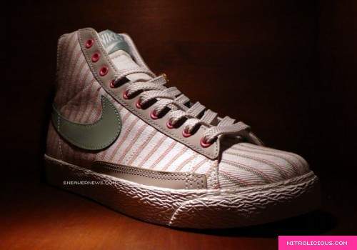 Nike WMNS Blazer Mid   Pink Clay Stripes