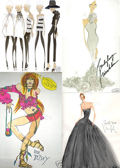 Bid on Fashion Illustrations by Fashion Designers Bid on Fashion Illustrations by Fashion Designers