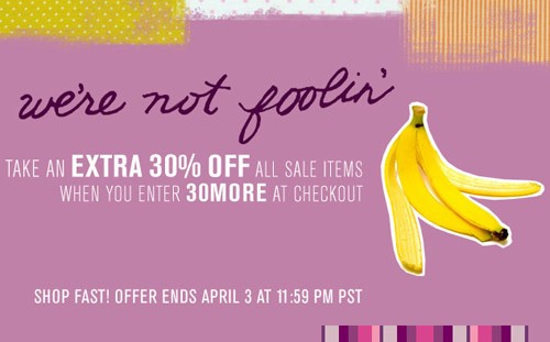 Shopbop.com   Additional 30% Off All Sale Items!
