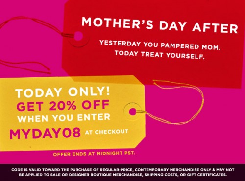 Shopbop.com   20% Off for 1 Day Only!