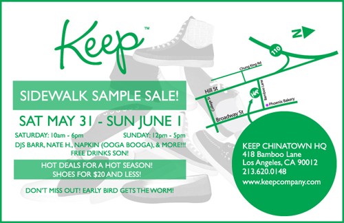 Keep Sidewalk Sample Sale + Party! Keep Sidewalk Sample Sale + Party!