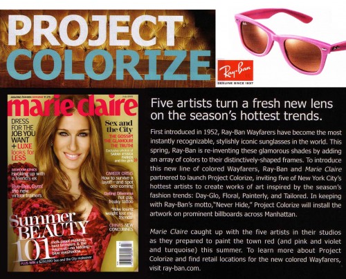Ray Ban x Marie Claire: Project Colorize