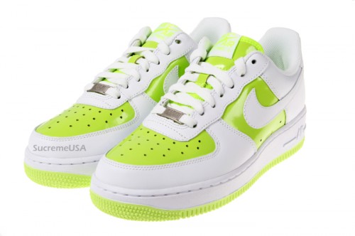 Nike Air Force 1 ‘07 Womens - Volt - White