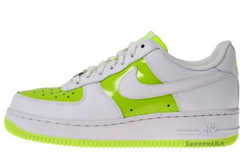 Nike Air Force 1 ‘07 Womens - Volt - White
