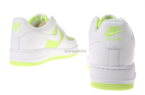 Nike Air Force 1 ‘07 Womens - Volt - White