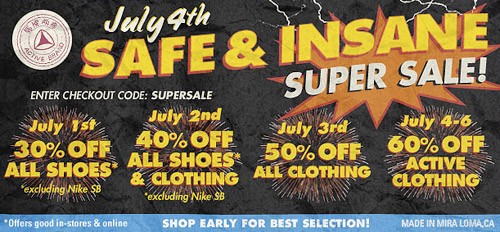 Active Ride Shop July 4th Super Sale!