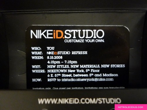 Nike iD Studio Refresh   Fall 2008