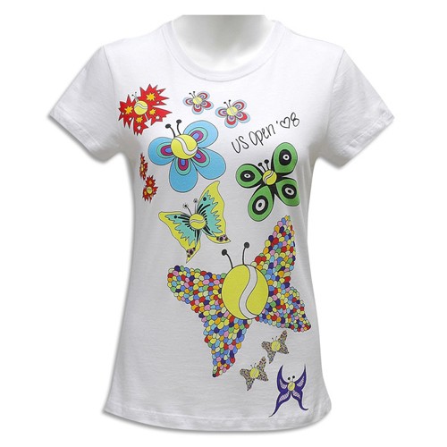 US Open 2008 Womens Butterfly Tee by Heidi Klum
