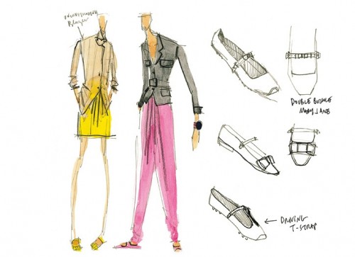 Isaac Mizrahi’s Debut Collection for Liz Claiborne   Sketches
