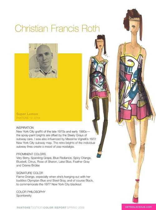 Pantone Fashion Color Report   Spring 2009