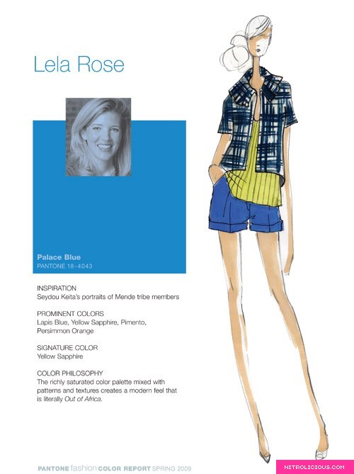 Pantone Fashion Color Report   Spring 2009