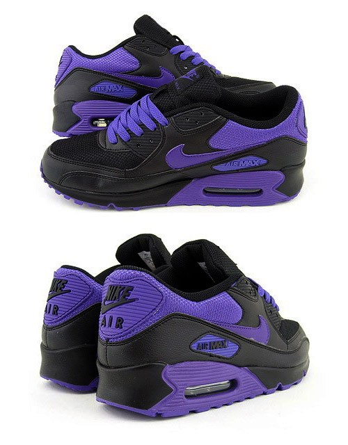 Nike Womens Air Max 90   Black   Varsity Purple