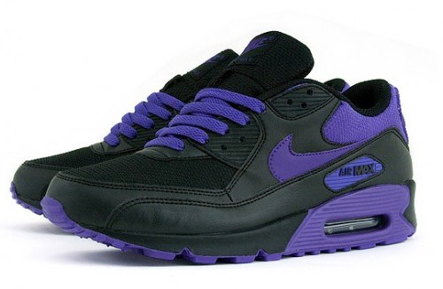 Nike Womens Air Max 90   Black   Varsity Purple