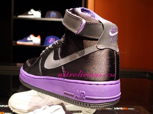 Nike Womens Air Force 1 High - Black - Varsity Purple