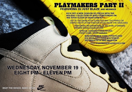 Playmakers Part II Event at NikeTown NY   11/19