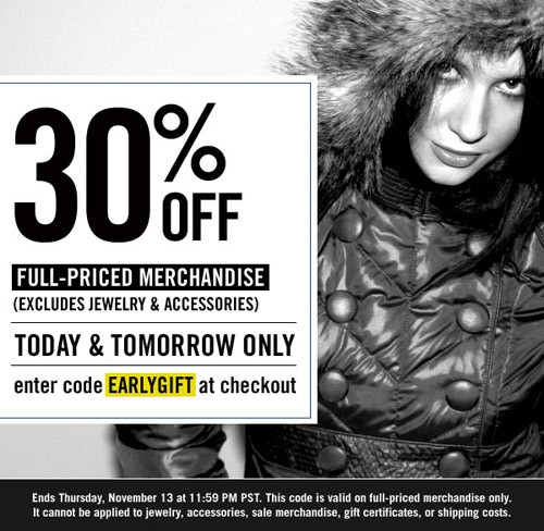 Shopbop.com   30% Off Full Priced Items