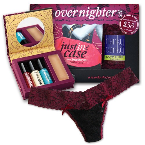 The Overnighter Set by Hanky Panky & Benefit