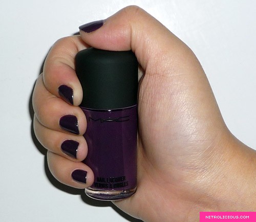 MAC Cosmetics Dark Angel Nail Dark Nail Polish. MAC Cosmetics Dark Angel Nail