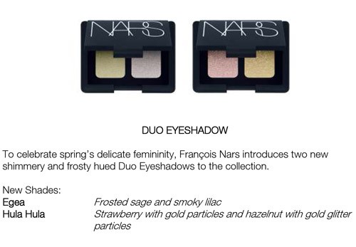 NARS Cosmetics Spring 2009 Collection