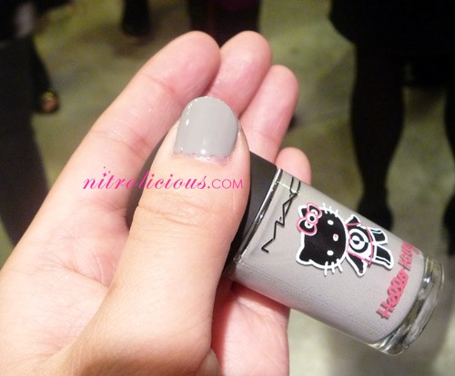 MAC x Hello Kitty On The Prowl Grey Nail Polish