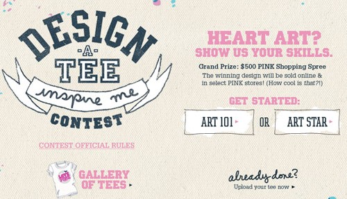 Victorias Secret PINK Design A Tee Contest 