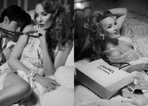 Jerry Hall for Chanel Spring 2009 Handbag Ad Campaign