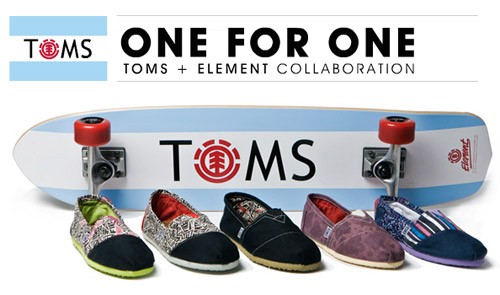 Limited Edition TOMS Shoes + Element