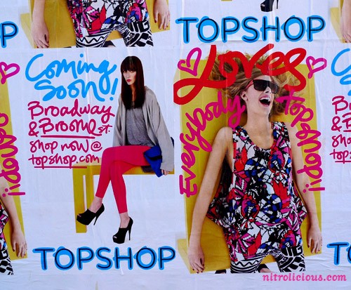 Topshop & Topman SoHo Ads on Broadway