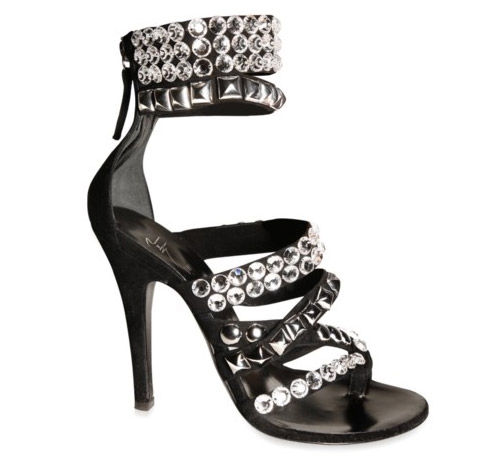 Rihanna Rockin Balmain Studded Crystal Sandals!