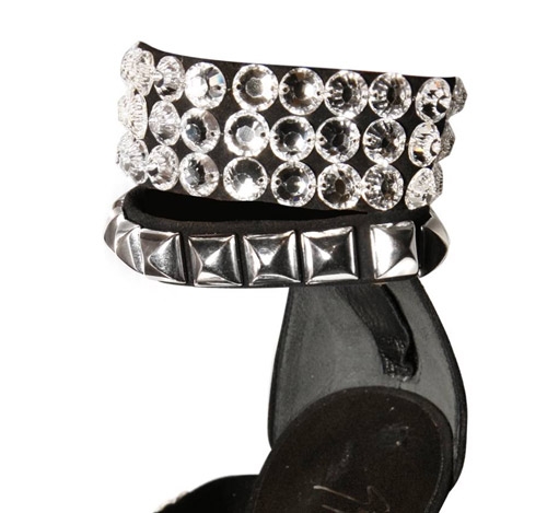 Rihanna Rockin Balmain Studded Crystal Sandals!