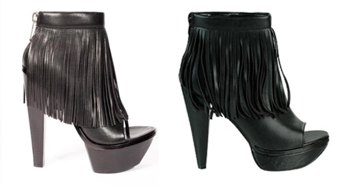 Alexander Wang Alexis Fringe Boot vs. Forever 21 Fringe Boots