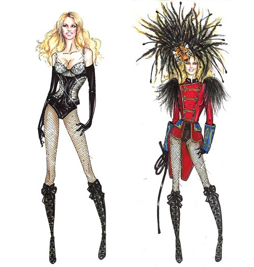 Britney Spears Circus Tour 2009. Dsquared2 Designs Circus