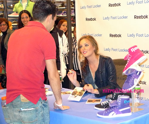 Gossip Girl Leighton Meester at Lady Foot Locker NYC