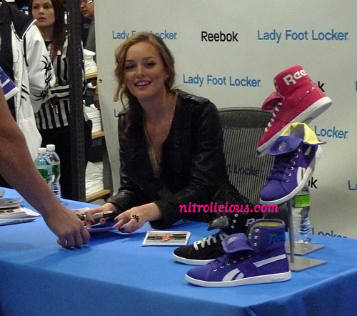 Gossip Girl Leighton Meester at Lady Foot Locker NYC