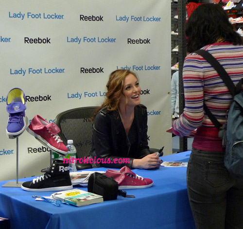 Gossip Girl Leighton Meester at Lady Foot Locker NYC