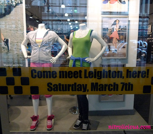 Gossip Girl Leighton Meester at Lady Foot Locker NYC