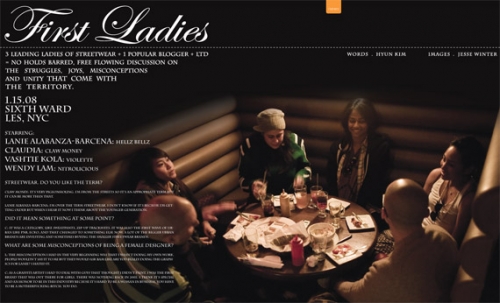 “First Ladies” of Streetwear with LTD Magazine 