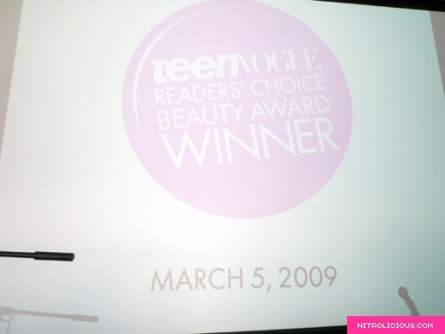 Teen Vogue Readers Choice Beauty Awards
