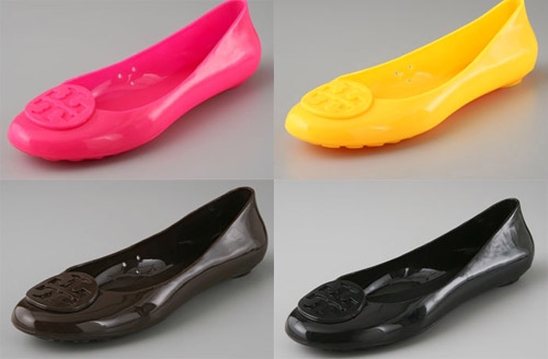Tory Burch Reva Jelly Logo Flats