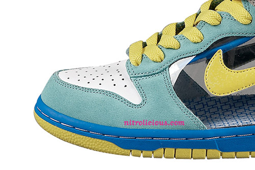 Nike Womens Dunk High 6.0 - Blue - Yellow - Translucent