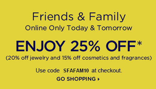 Saks Spring Friends and Family Event