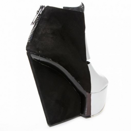 Gareth Puge Black & White Platform Shoes