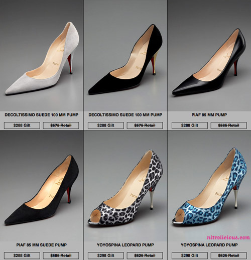 Christian Louboutin Sale on GILT [Recap]