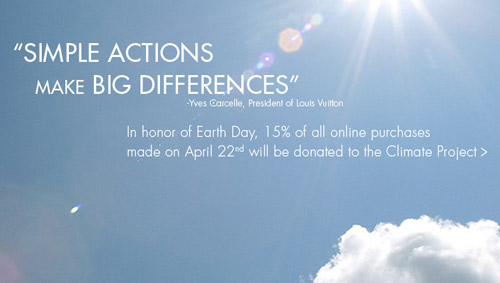 Louis Vuitton to Donate 15% on Sales on Earth Day